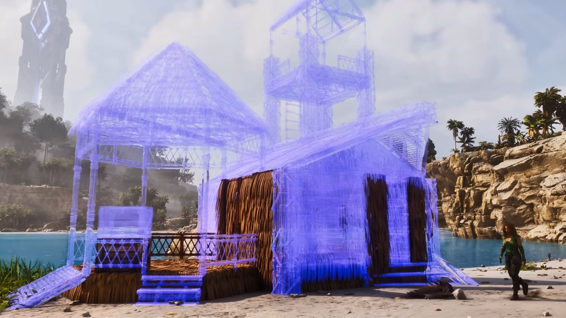 Basic blueprint placed using Template Hammer (Image via Studio Wildcard)